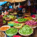 A farmers market in India